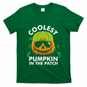 Coolest Pumpkin In The Patch Boy Pumpkin Halloween T-Shirt - Irish Green