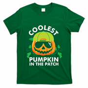 Coolest Pumpkin In The Patch Kids Boy Pumpkin Halloween T-Shirt - Irish Green