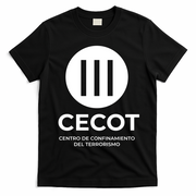 CECOT Prison Jail Funny Halloween Costume El Salvador T-Shirt - Black