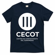 CECOT Prison Jail Funny Halloween Costume El Salvador T-Shirt - Navy Blue