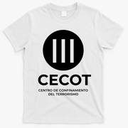 CECOT Prison Jail Funny Halloween Costume El Salvador T-Shirt - White