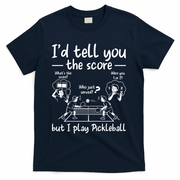 Confused Pickleball Player Funny Pickleball T-Shirt - Navy