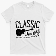 Classic Since 1985 And Still Rockin 40th Birthday T-Shirt - White
