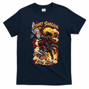 Court Shogun – Bigfoot Samurai Basketball Slam Dunk T-Shirt - Navy Blue