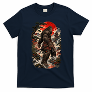 CRIMSON SUN RONIN – BIGFOOT SAMURAI T-Shirt - Navy Blue