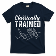 Classically Trained Car Pedals Driving T-Shirt - Navy