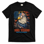 Celebrate USA 250 Years Quarter Millennial Eagle  T-Shirt - Black