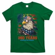 Celebrate USA 250 Years Quarter Millennial Eagle  T-Shirt - Green