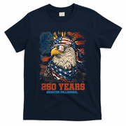 Celebrate USA 250 Years Quarter Millennial Eagle  T-Shirt - Navy