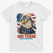 Celebrate USA 250 Years Quarter Millennial Eagle  T-Shirt - White