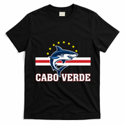 Cabo Verde Day Shark Country Flag Proud Fan T-Shirt - Black