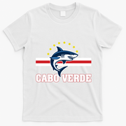 Cabo Verde Day Shark Country Flag Proud Fan T-Shirt - White