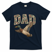 Camouflage Varsity Father's Day Dad Duck Hunting T-Shirt - Navy