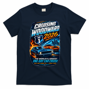 Cruising Woodward 2026 T-Shirt - Navy Blue