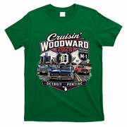 Cruisin' Woodward 2026 D Detroit To Pontiac T-Shirt - Irish Green