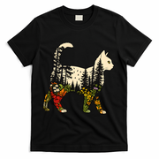 Cat Wilderness T-Shirt - Black