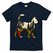 Cat Wilderness T-Shirt - Navy