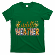 Cuddle Weather Cute Fall Pattern T-Shirt - Green