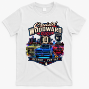 Cruisin’ Woodward Neon 2026 Detroit To Pontiac T-Shirt - White
