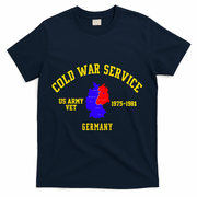 Cold War Service Germany US Army Veteran 1975 To 1981 T-Shirt - Navy