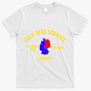Cold War Service Germany US Army Veteran 1975 To 1981 T-Shirt - White