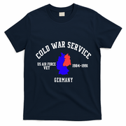 Cold War Service Air Force Veteran Germany 1984-1991 T-Shirt - Navy Blue