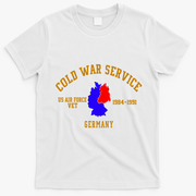 Cold War Service Air Force Veteran Germany 1984-1991 T-Shirt - White