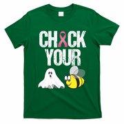 Check Your Boo Bees Funny Breast Cancer Halloween Gift T-Shirt - Irish Green