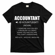 Definition Accountant Funny CPA Gift Taxation Audit Taxes T-Shirt - Black