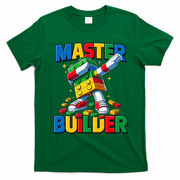 Dabbing Blocks Bricks Building Fun Master Builder T-Shirt - Irish Green
