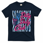 Dilly Dally Club Membership Retro T-Shirt - Navy Blue