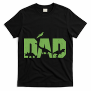 Dinosaur Dad Father's Day T-Shirt - Black