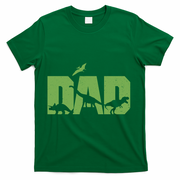 Dinosaur Dad Father's Day T-Shirt - Green