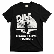 Dilf Damn I Love Fishing T-Shirt - Black