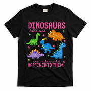 Dinosaurs Didn’t Read T-Shirt - Black
