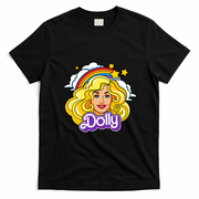 Dolly Doll Rainbow Retro Vintage T-Shirt - Black