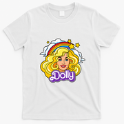 Dolly Doll Rainbow Retro Vintage T-Shirt - White