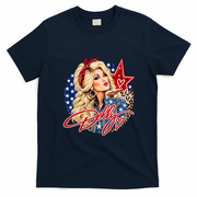 Dolly Forever In Our Hearts Memorial Tribute Country Music Front & Back T-Shirt - Navy Blue