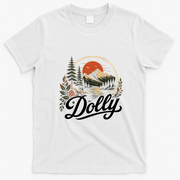 Dolly Fan Retro Graphic Nature Vintage T-Shirt - White