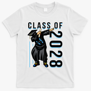 Dabbing Graduation Class Of 2028 T-Shirt - White
