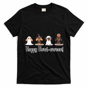 Dachshund Halloween Funny Witch Dog Lover Halloween Spooky Season T-Shirt - Black