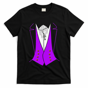 Dracula Halloween Tuxedo Costume Funny Party T-Shirt - Black