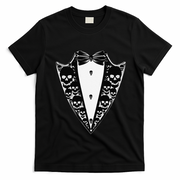 Dracula Halloween Tuxedo Costume Vlad Tepes T-Shirt - Black