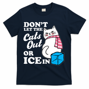 Don't Let The Cats Out Or ICE In Anti ICE T-Shirt - Navy