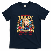 Dolly Memorial Country Music T-Shirt - Navy Blue