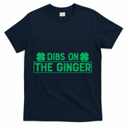 Dibs On The Ginger St Patrick's Day Irish Gingers Redhead T-Shirt - Navy