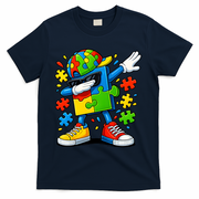 Dabbing Puzzle Autism T-Shirt - Navy