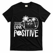 Dink Positive Tropical Pickleball T-Shirt - Black