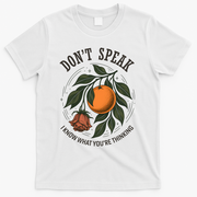 Don’t Speak Orange 90s Rock Vintage T-Shirt - White