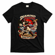 Diamond Samurai – Swing With Honor Bigfoot Baseball T-Shirt - Black